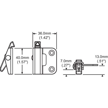 Double Hung Vent Lock White